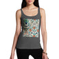 Women's Peacock and Diamonds Pattern Tank Top