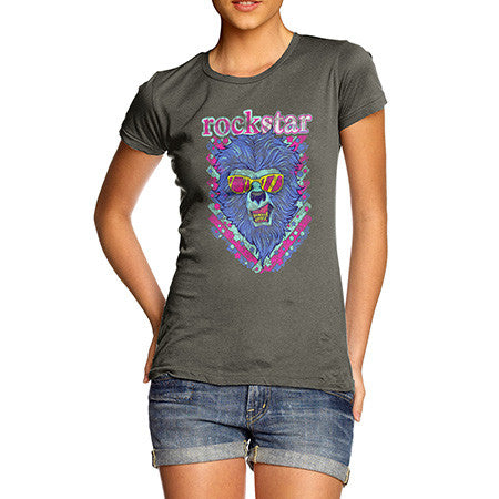 Women's Rock star Lion T-Shirt