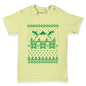 Ski Christmas Sweater Print Baby Toddler T-Shirt