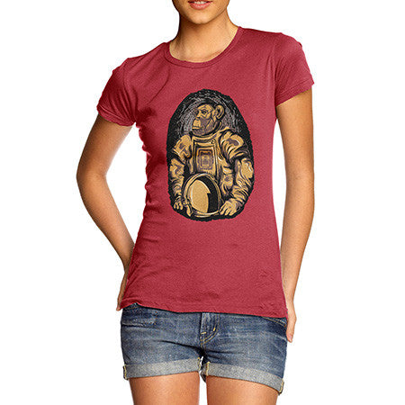 Women's Astronaut Monkey T-Shirt