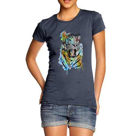 Women's Rainbow Tiger T-Shirt