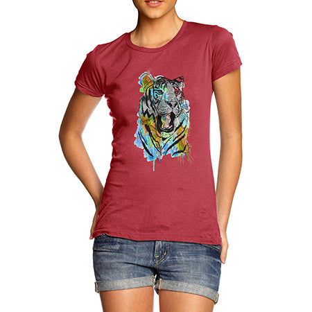 Women's Rainbow Tiger T-Shirt