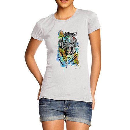 Women's Rainbow Tiger T-Shirt