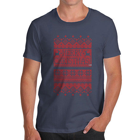 Men's Merry Christmas Ugly Christmas Sweater T-Shirt