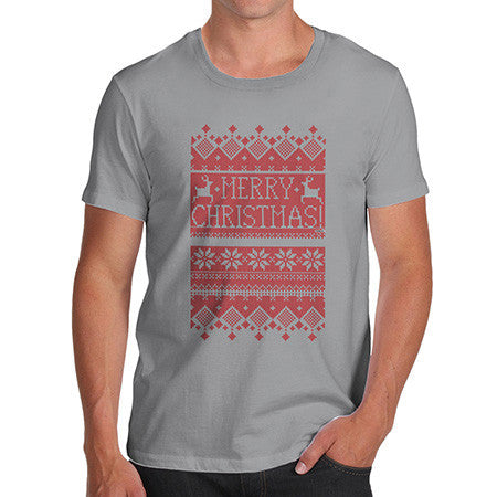 Men's Merry Christmas Ugly Christmas Sweater T-Shirt