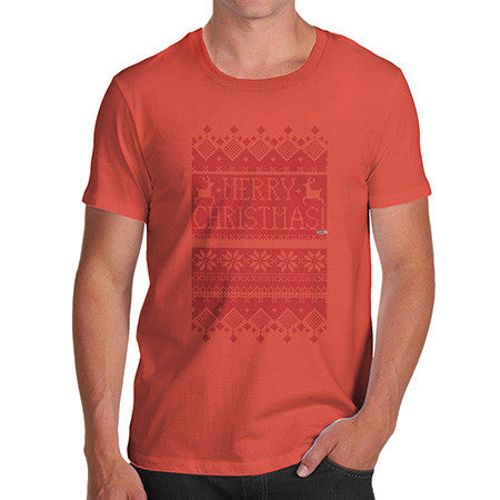 Men's Merry Christmas Ugly Christmas Sweater T-Shirt