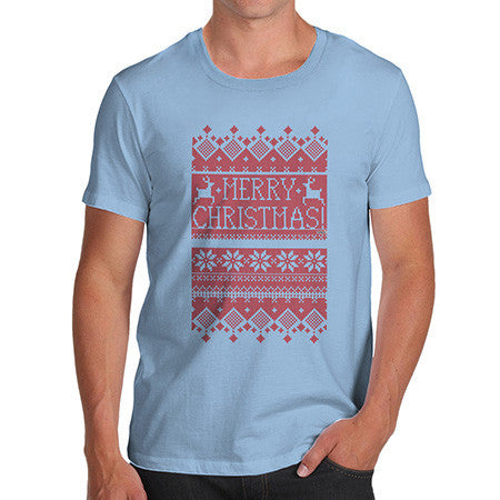 Men's Merry Christmas Ugly Christmas Sweater T-Shirt