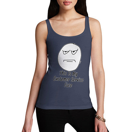 Women's My Customer Service Face Tank Top