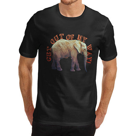 Men's Get Out Of My Way Marching Elephant T-Shirt