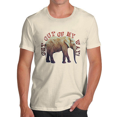 Men's Get Out Of My Way Marching Elephant T-Shirt