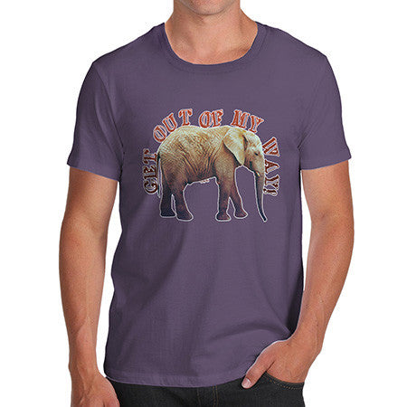 Men's Get Out Of My Way Marching Elephant T-Shirt