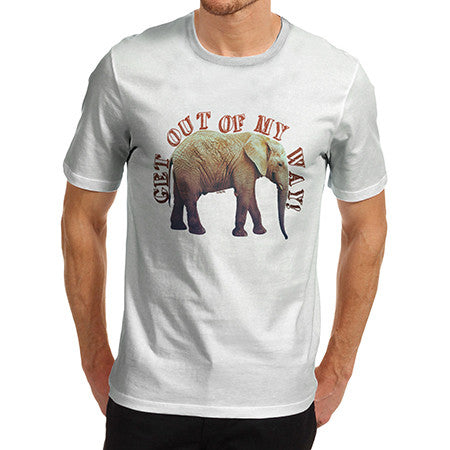 Men's Get Out Of My Way Marching Elephant T-Shirt