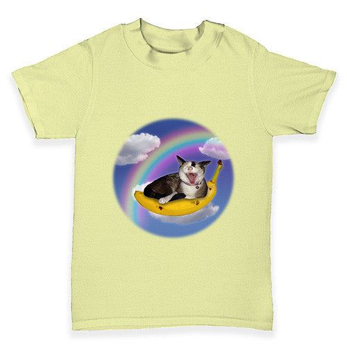 Banana Rainbow Cat Baby Toddler T-Shirt