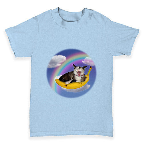 Banana Rainbow Cat Baby Toddler T-Shirt