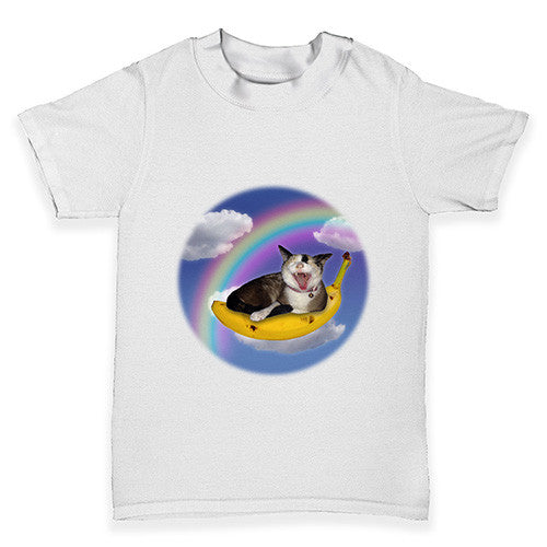 Banana Rainbow Cat Baby Toddler T-Shirt