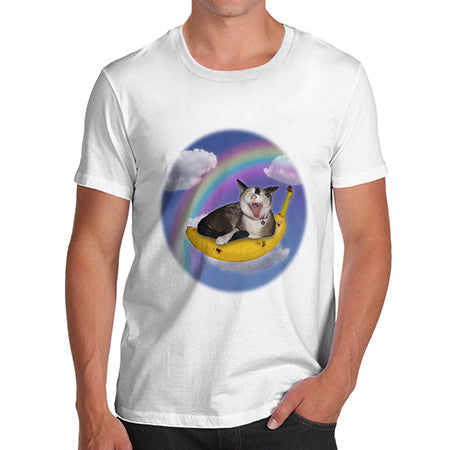 Men's Banana Rainbow Cat T-Shirt