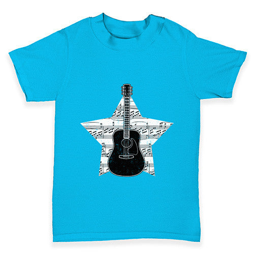 Guitar Music Notes Star Baby Toddler T-Shirt