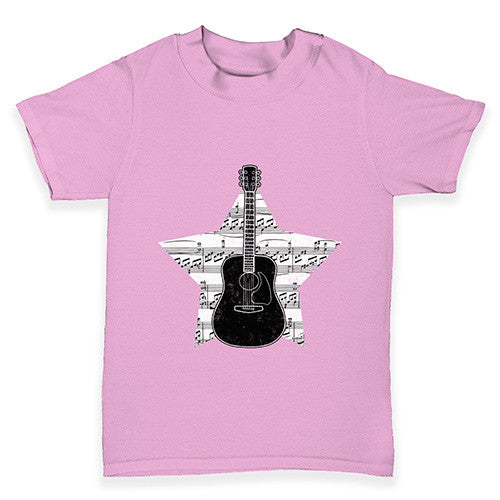 Guitar Music Notes Star Baby Toddler T-Shirt