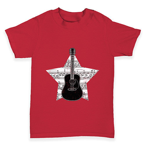 Guitar Music Notes Star Baby Toddler T-Shirt