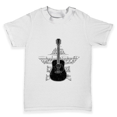 Guitar Music Notes Star Baby Toddler T-Shirt