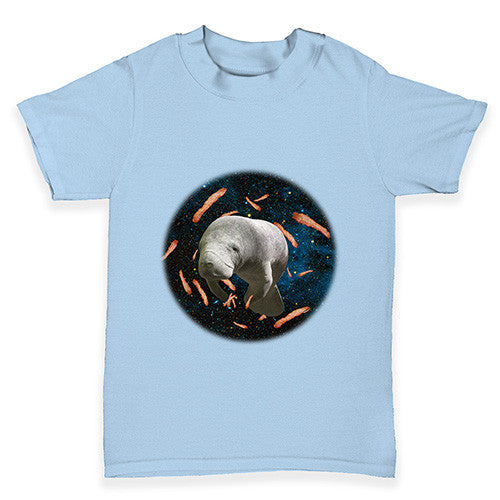 Space Bacon Manatee Baby Toddler T-Shirt