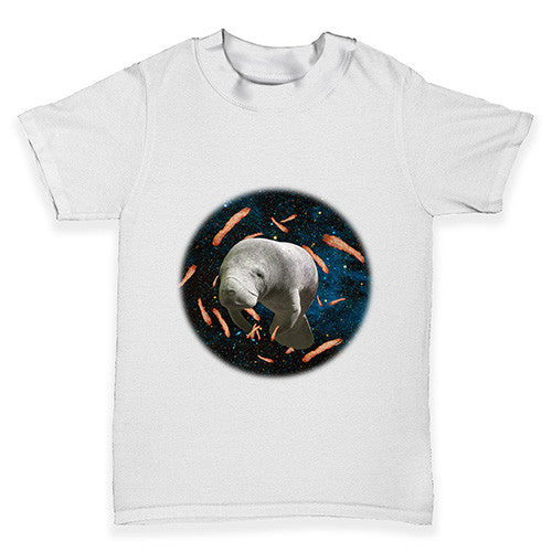 Space Bacon Manatee Baby Toddler T-Shirt