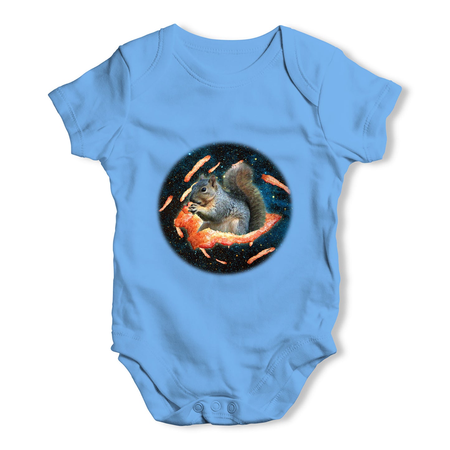 Space Bacon Squirrel Baby Grow Bodysuit