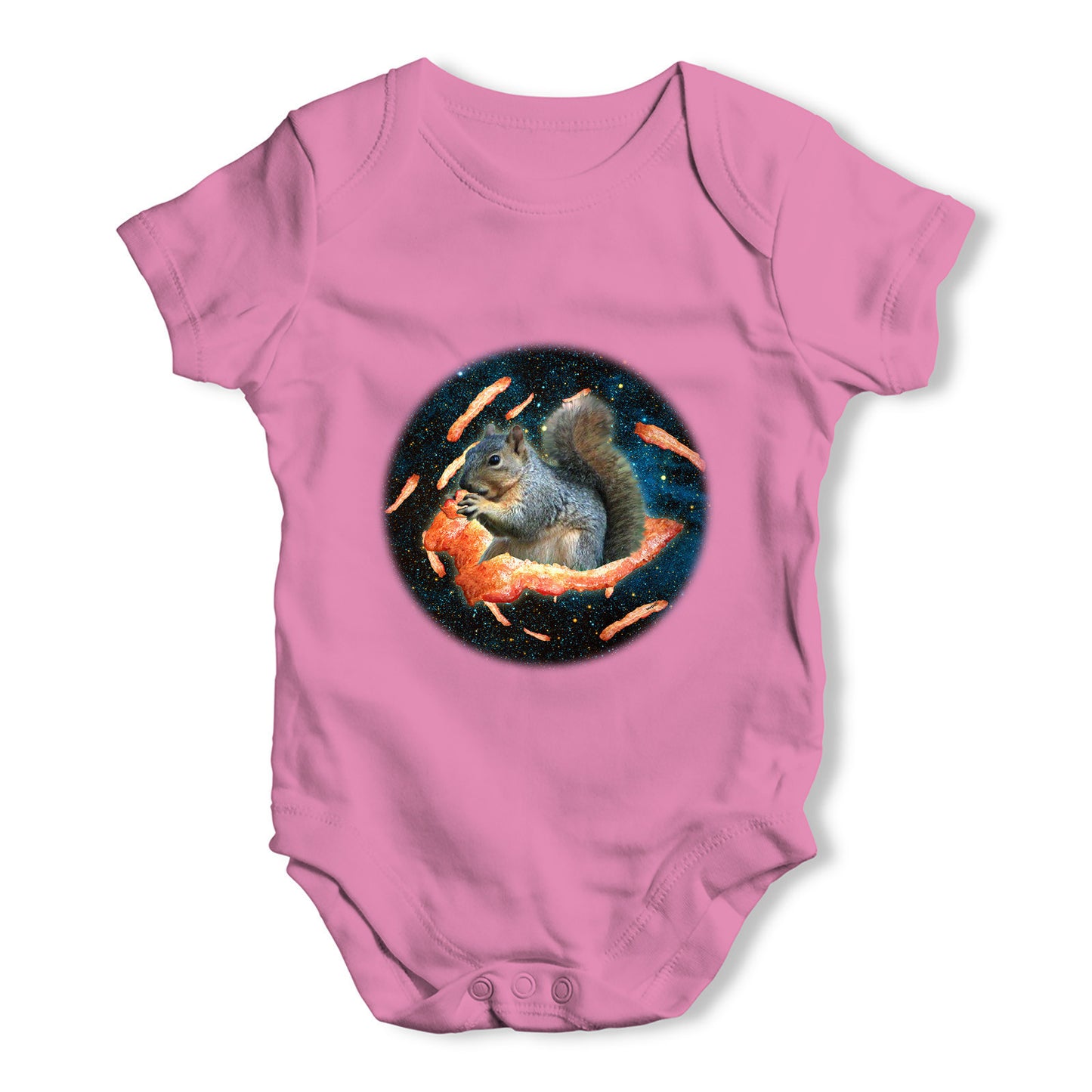 Space Bacon Squirrel Baby Grow Bodysuit