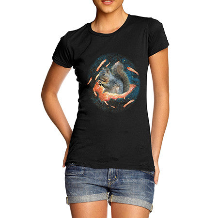 Women's Space Bacon Squirrel T-Shirt