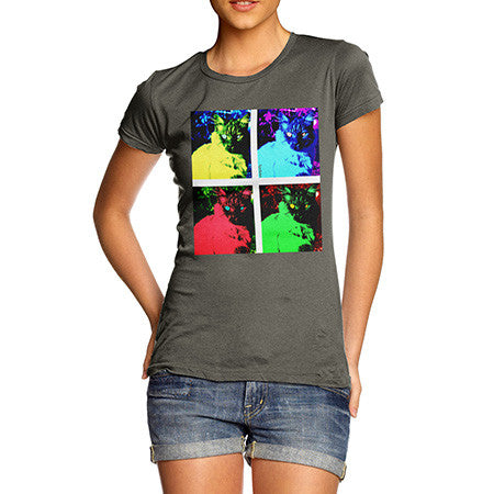 Women's Pop art Cats T-Shirt