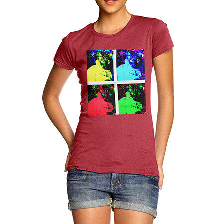 Women's Pop art Cats T-Shirt