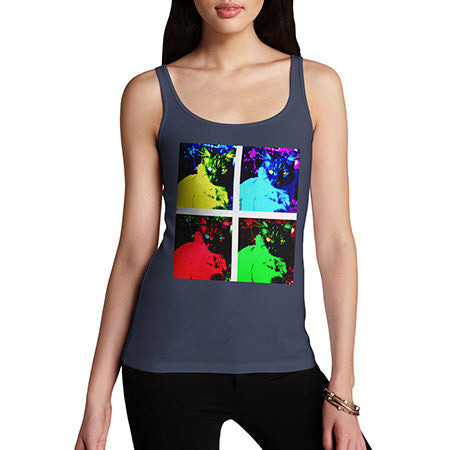 Women's Pop art Cats Tank Top