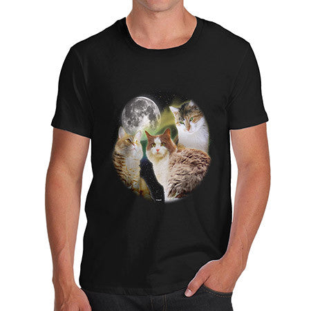 Men's Three Cats Moon T-Shirt