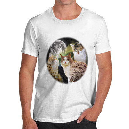 Men's Three Cats Moon T-Shirt