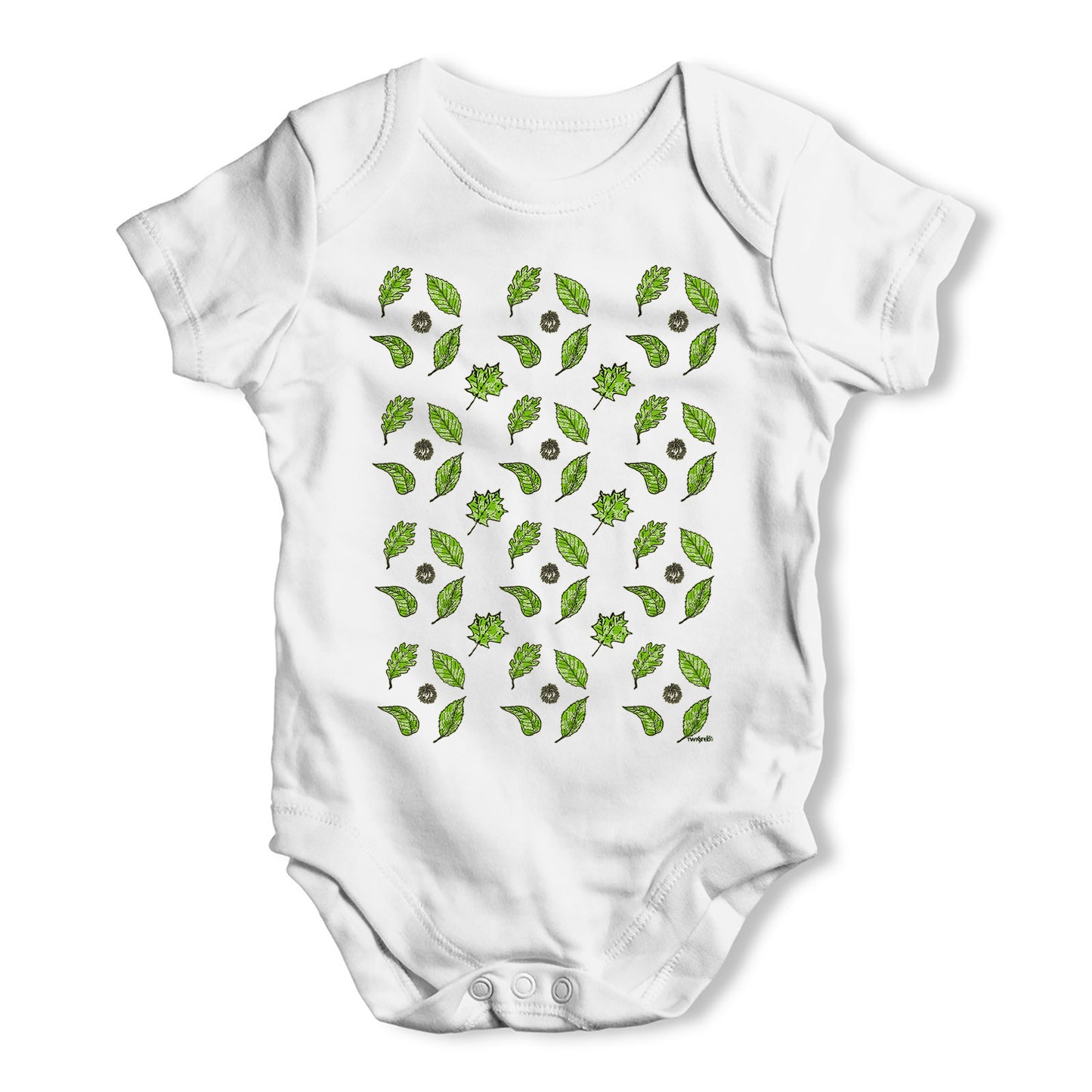 Falling Leaves Baby Grow Bodysuit