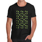 Men's Green Leaves Pattern Print T-Shirt