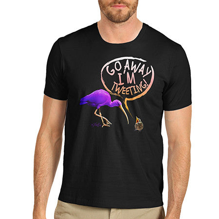 Men's Go Away I'm Tweeting T-Shirt