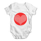 Love Red Hearts Baby Grow Bodysuit