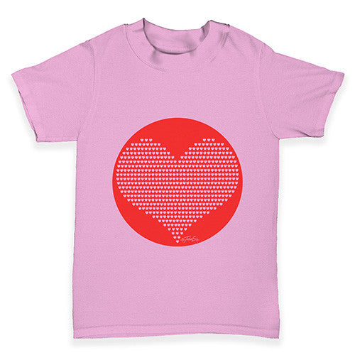 Love Red Hearts Baby Toddler T-Shirt