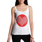 Women's Valentines Love Heart Pattern Tank Top