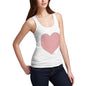 Women's Cute Big Heart Tank Top