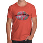 Men's Happy Valentines Day Lips T-Shirt