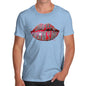 Men's Happy Valentines Day Lips T-Shirt