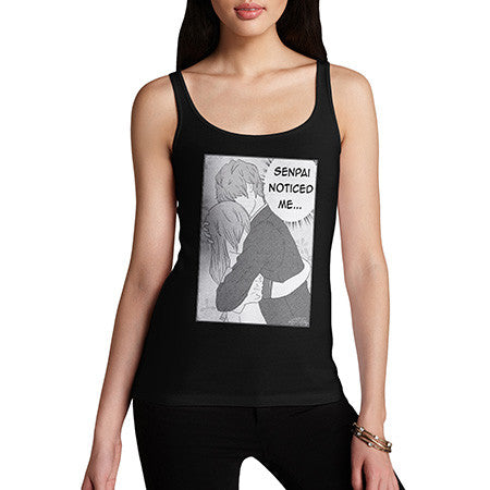 Women's Japanese Poster Senpai Noticed Me Tank Top