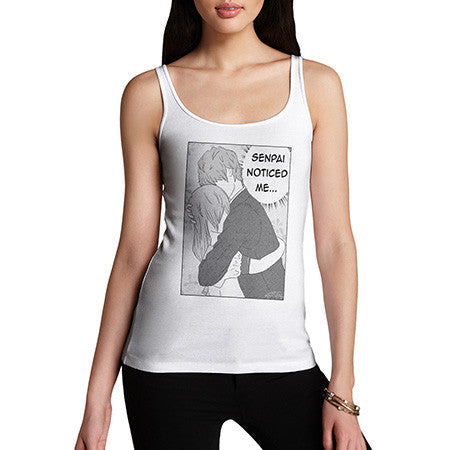 Women's Japanese Poster Senpai Noticed Me Tank Top