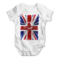 Shattered Distressed Union Baby Grow Bodysuit