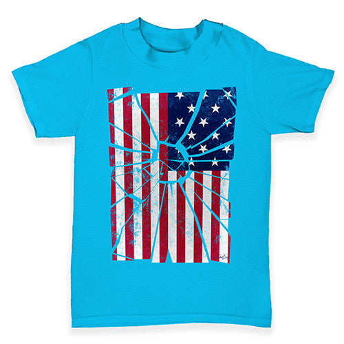 Shattered Distressed Stars And Stripes Baby Toddler T-Shirt