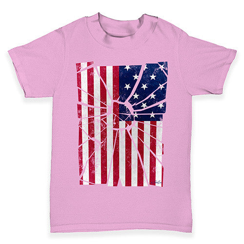 Shattered Distressed Stars And Stripes Baby Toddler T-Shirt