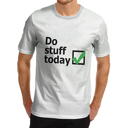 Men's Check List Do Stuff Today T-Shirt