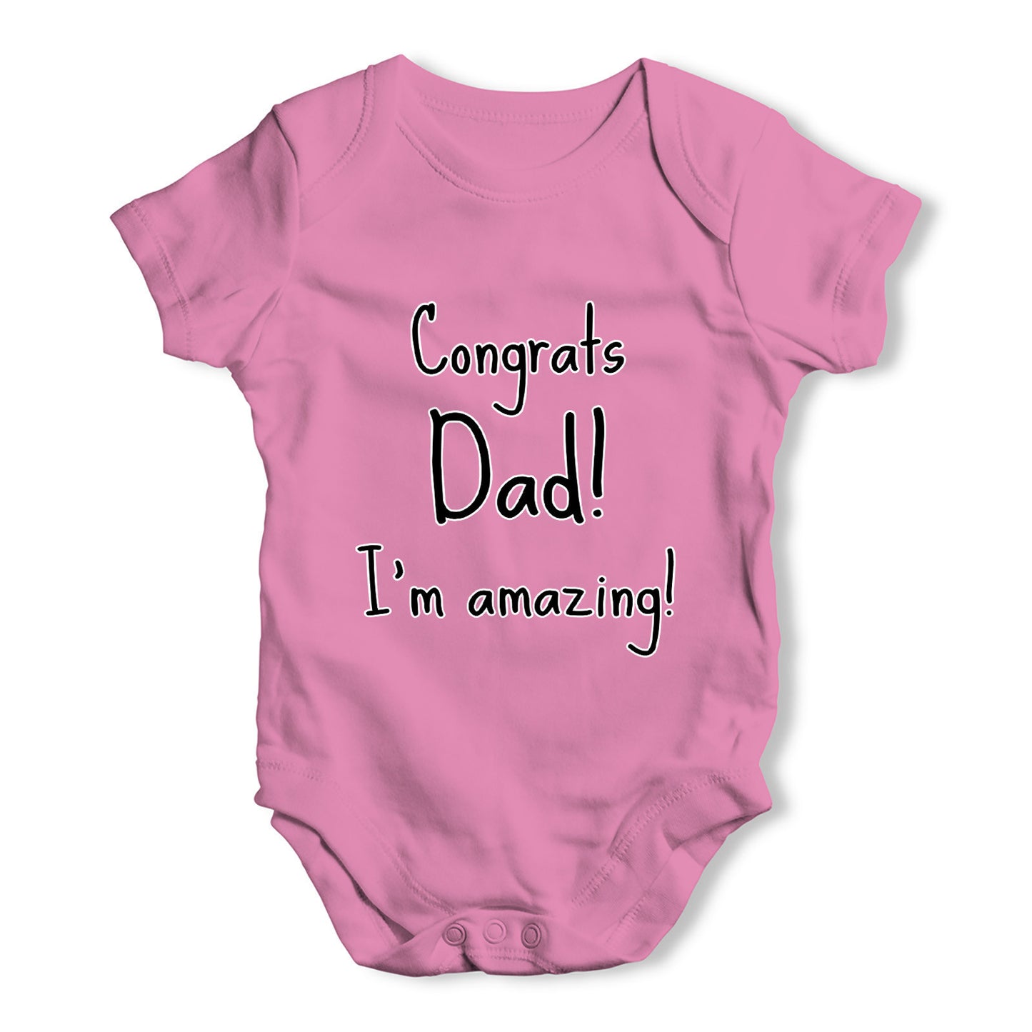 Congrats Dad I'm Amazing Baby Grow Bodysuit